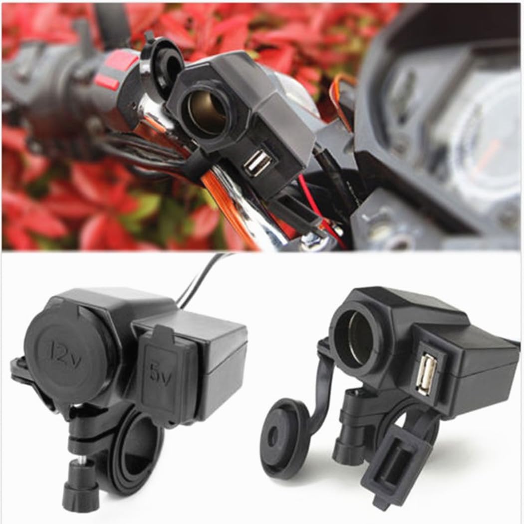 Amazon.co.jp: NEFUSI バイク用充電USB充電端子付き12Vシガーソケット