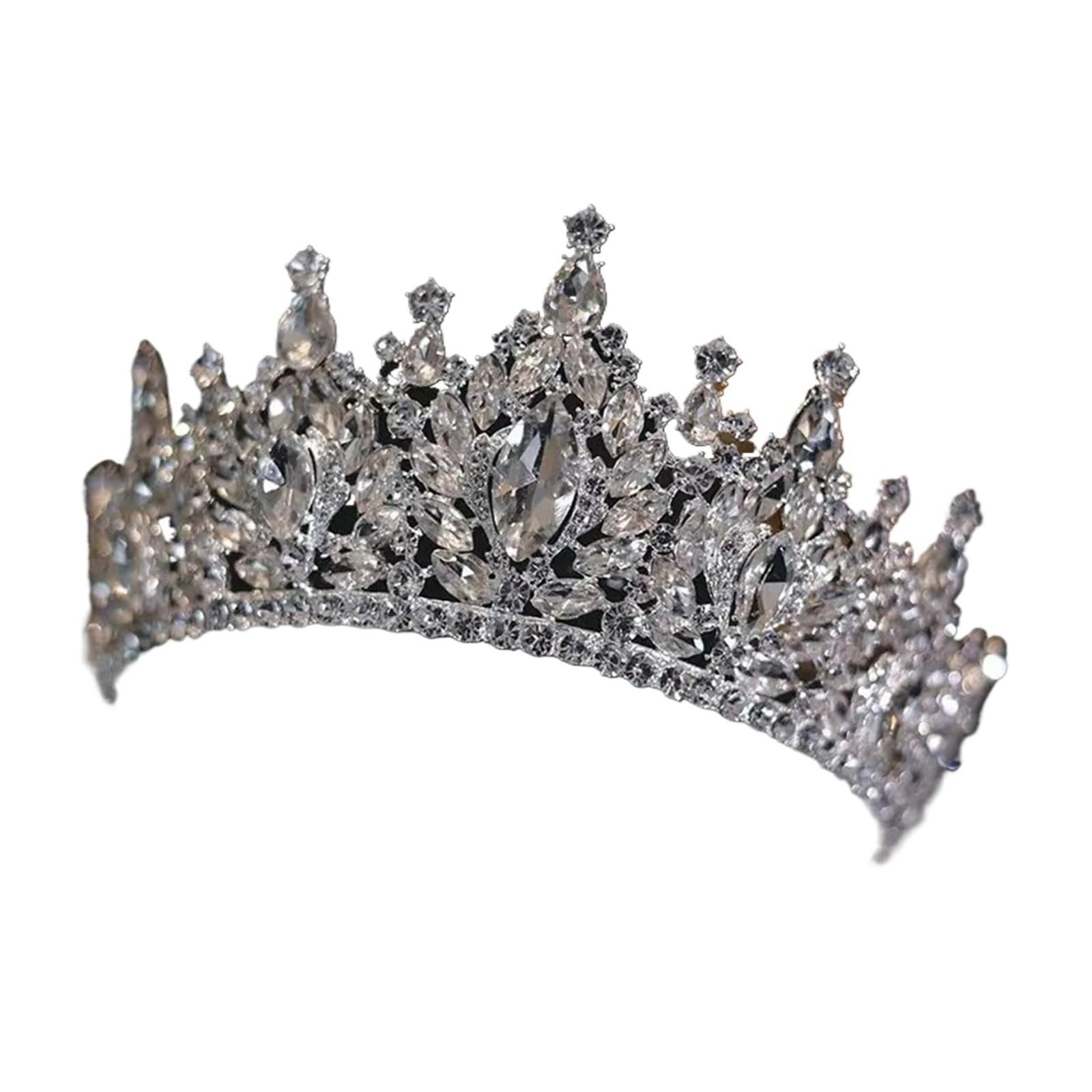 Corona di diademi nuziali geometrici con strass