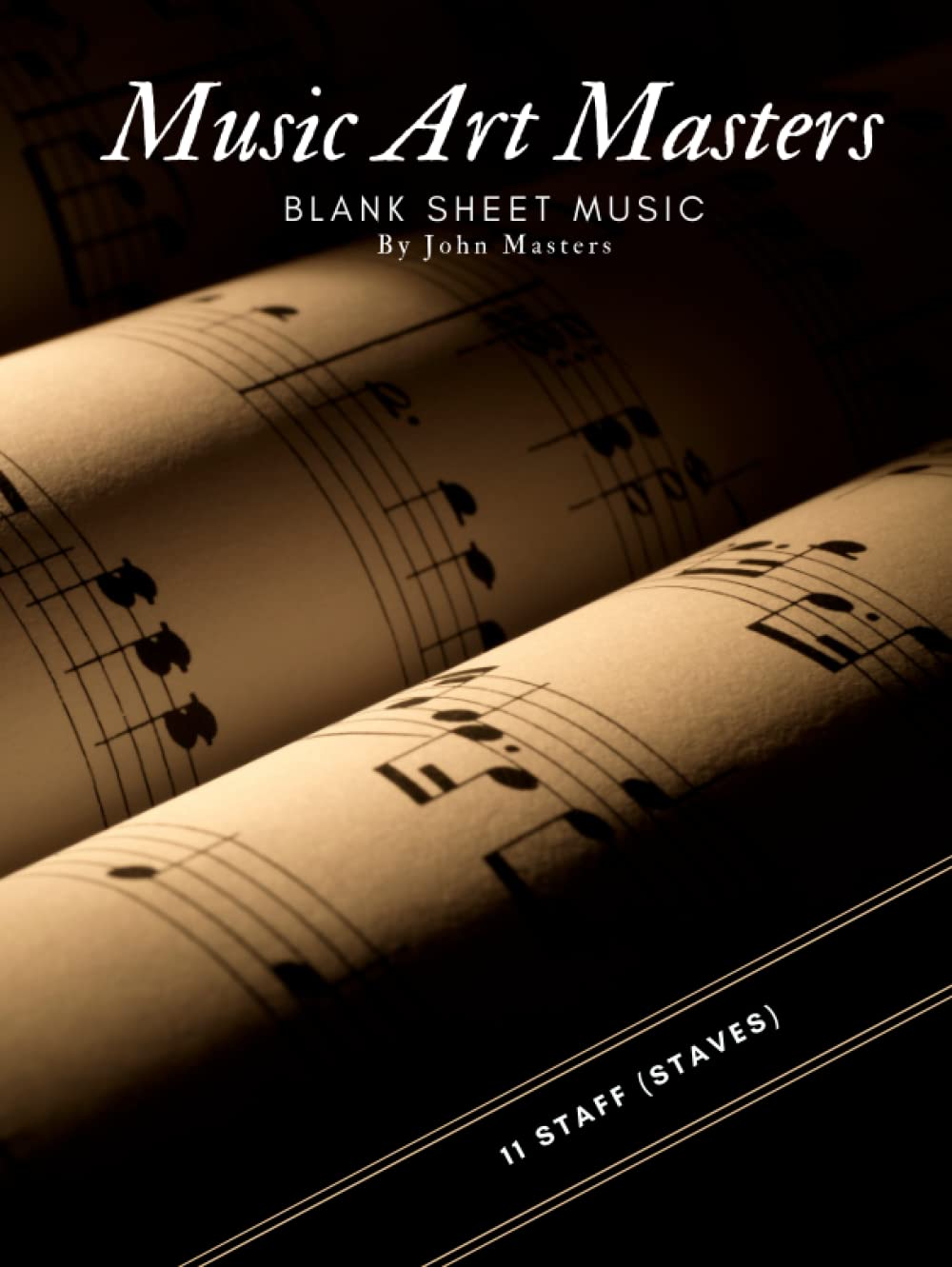 Idée cadeau pour musicien alternatif avec ce grand cahier de musique vierge