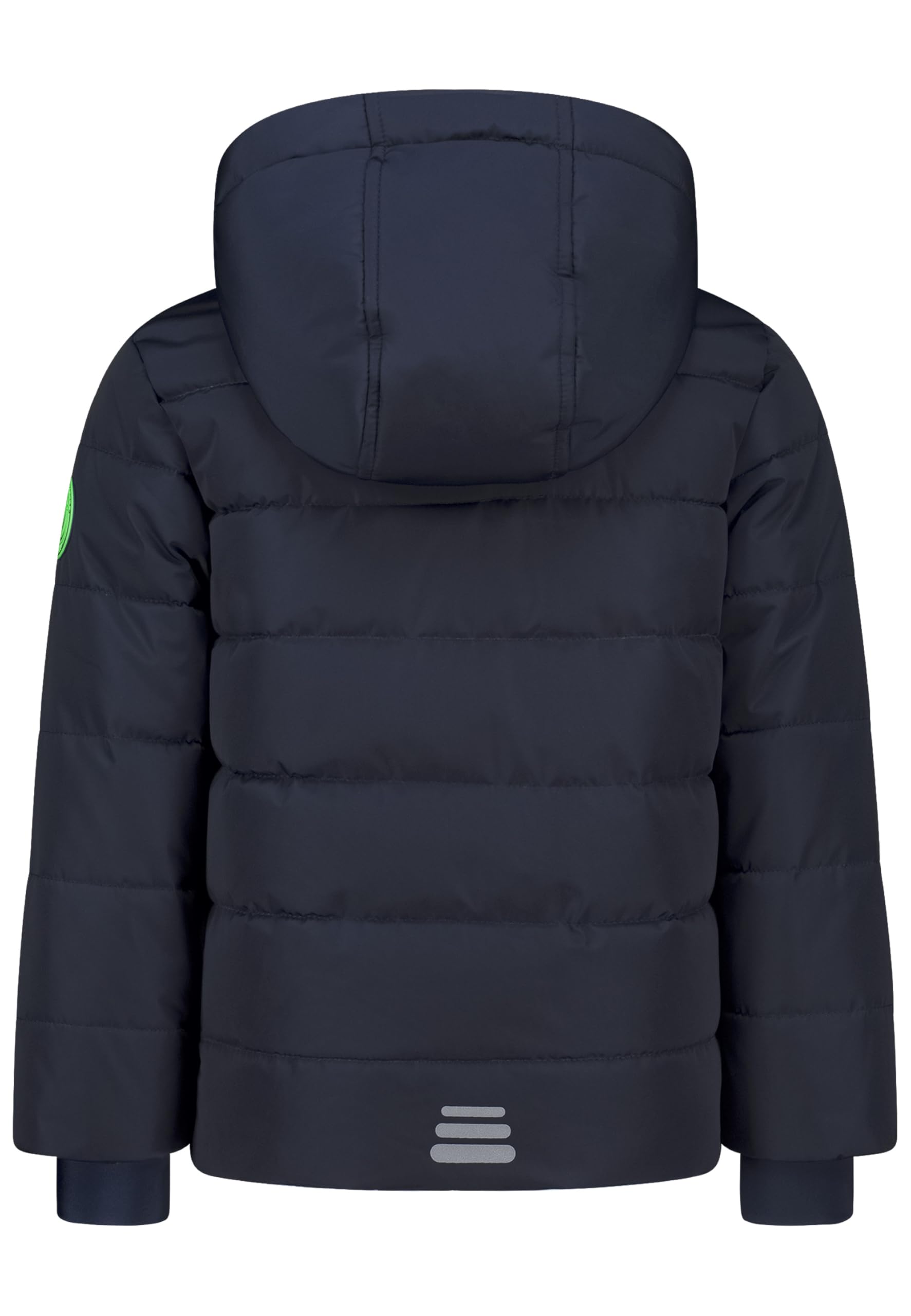 Chłopięca kurtka zimowa ciepła watowana w stylu Colorblocking, Granatowy (True Navy), Rozmiar uniwersalny
