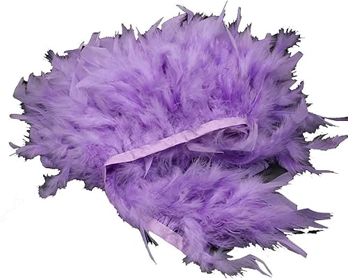 Miniatura 8 de MELADY 2 yardas de plumas de pavo con flecos, vestido de moda, costura, manualidades, disfraces, decoración (negro)