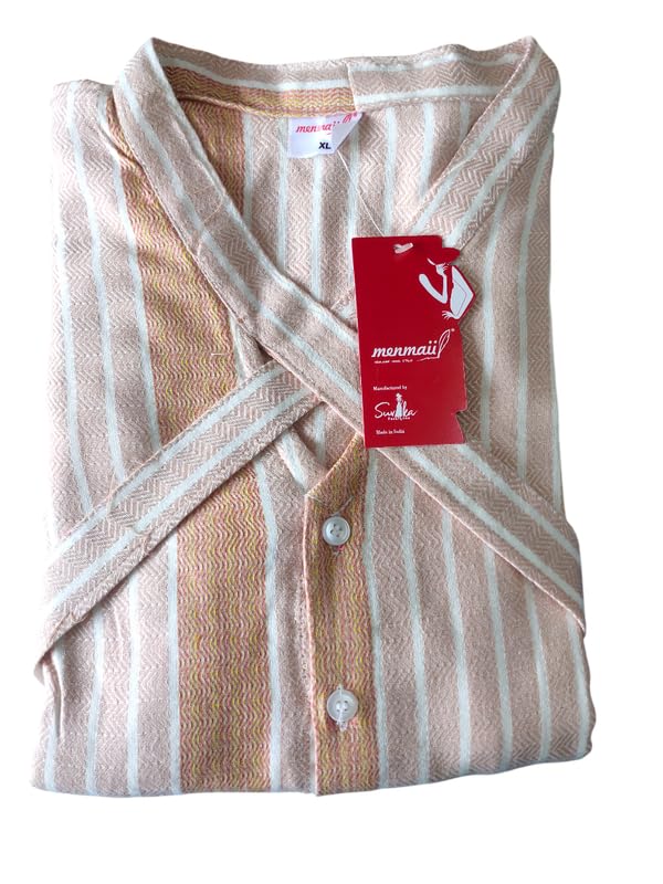 Image of MENMAII Women's [L-4XL] Full Open /Front Buttoned [a Kind of Adaptive Clothing] Multipurpose Nighty for Maternity /Pregnancy /Elderly /Patient /Feeding /Hospital Purpose Nighty Calf Length