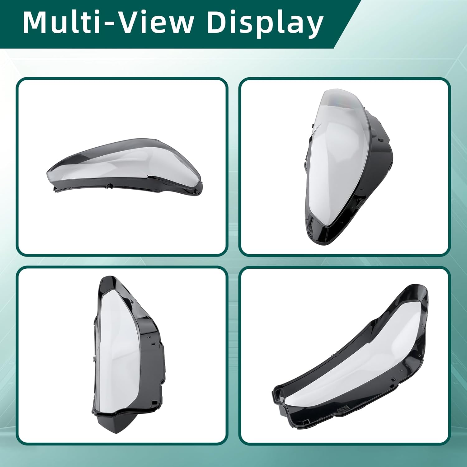 AUTOKAY Front Headlight Lens Clear Cover Cap Fits for BMW X3 X4 2022 2023 2024 iX3 2022 2024 Right Side Headlamp lens Shell with Sealant