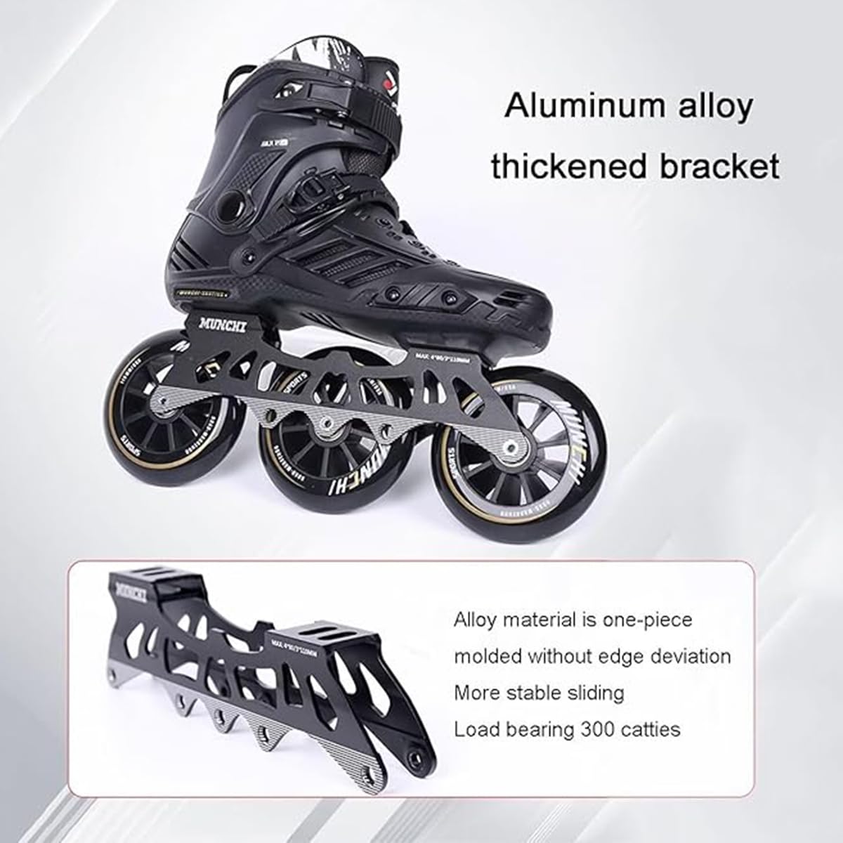 Rollers avec roues haute performance et doublure amovible pour les activités de course et de patinage