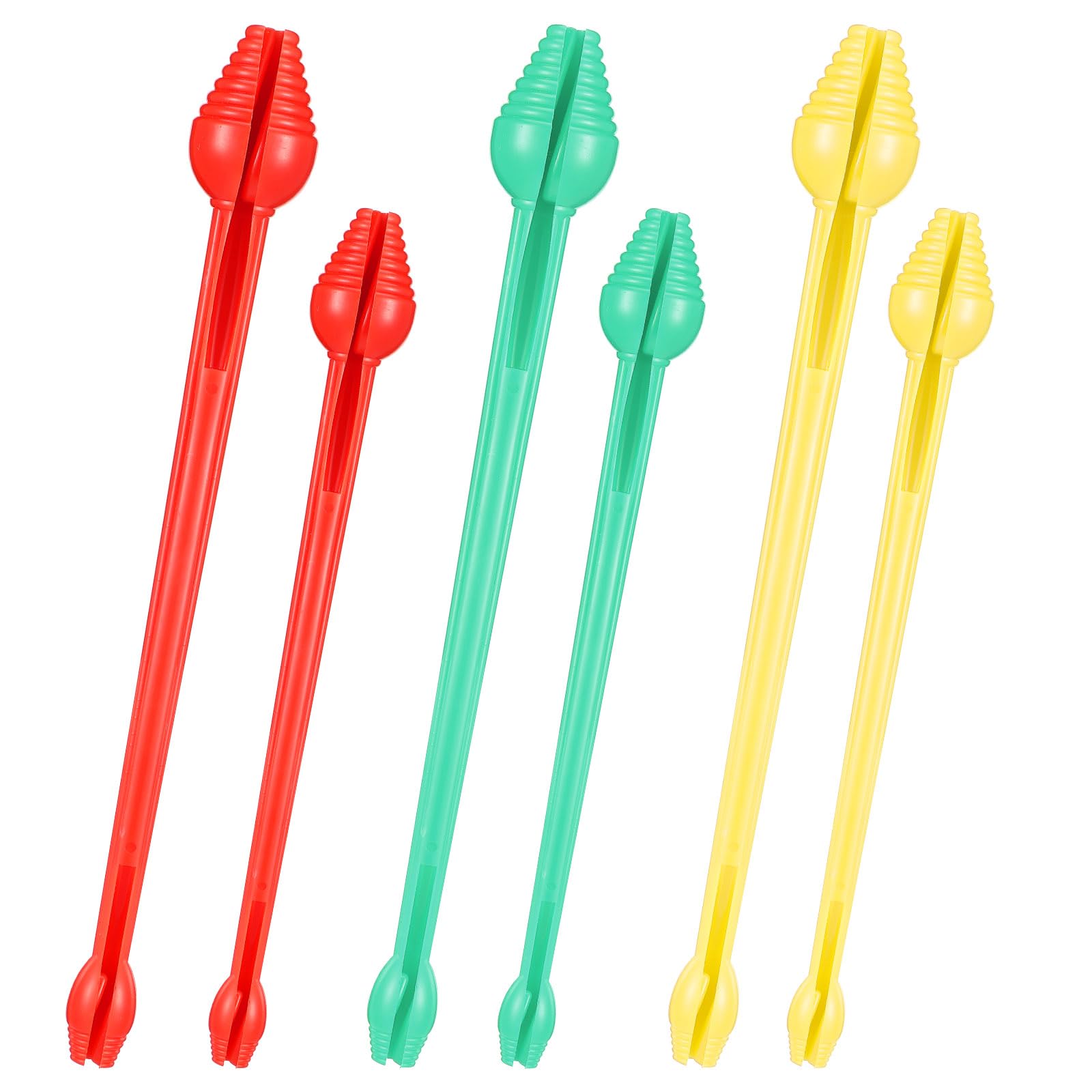 6 Pcs Fishing Hook Disgorger Plastic Snelled Fish Hook Remover Tool Portable Fish Hook Remover Fish De Unhook Extractor Tool for Fishing Gear Accessories 2 Size 3 Colors