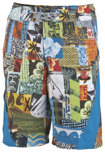 Short de bain Columbia homme grande taille 42 gris à motif short de plage 11 pouces