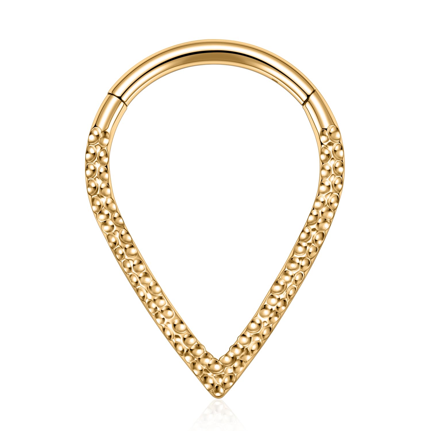 hengkaixuan Teardrop Daith Earrings Septum Jewellery Nose Hoop Ring Surgical Steel Daith Rook Tragus Piercing Jewellery Septum Clicker Ring Small Hoop Earring — view 2