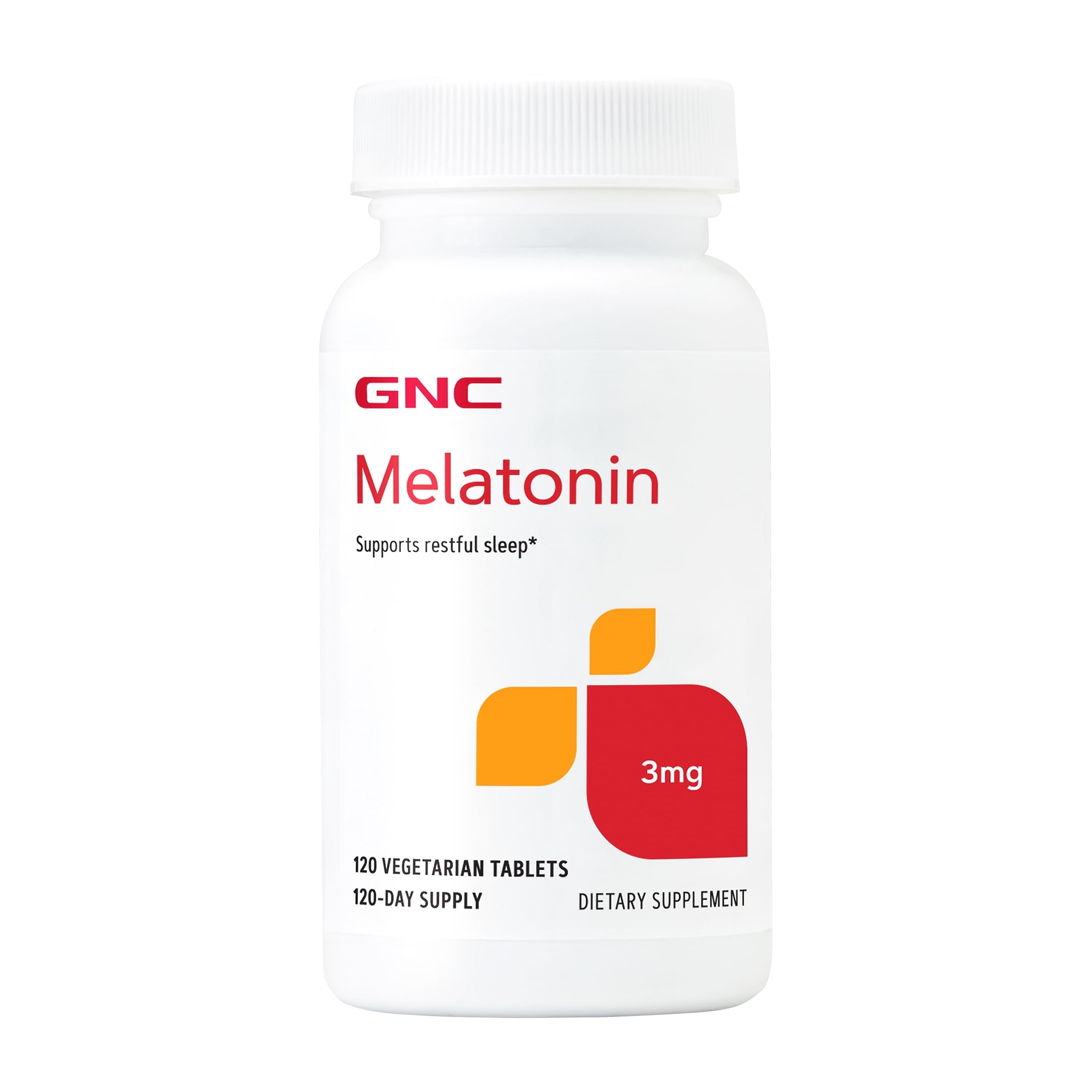 GNC Melatonin 3mg, Sleep Aid, Supports Restful Sleep, 120 Servings 120 Count (Pack of 1)