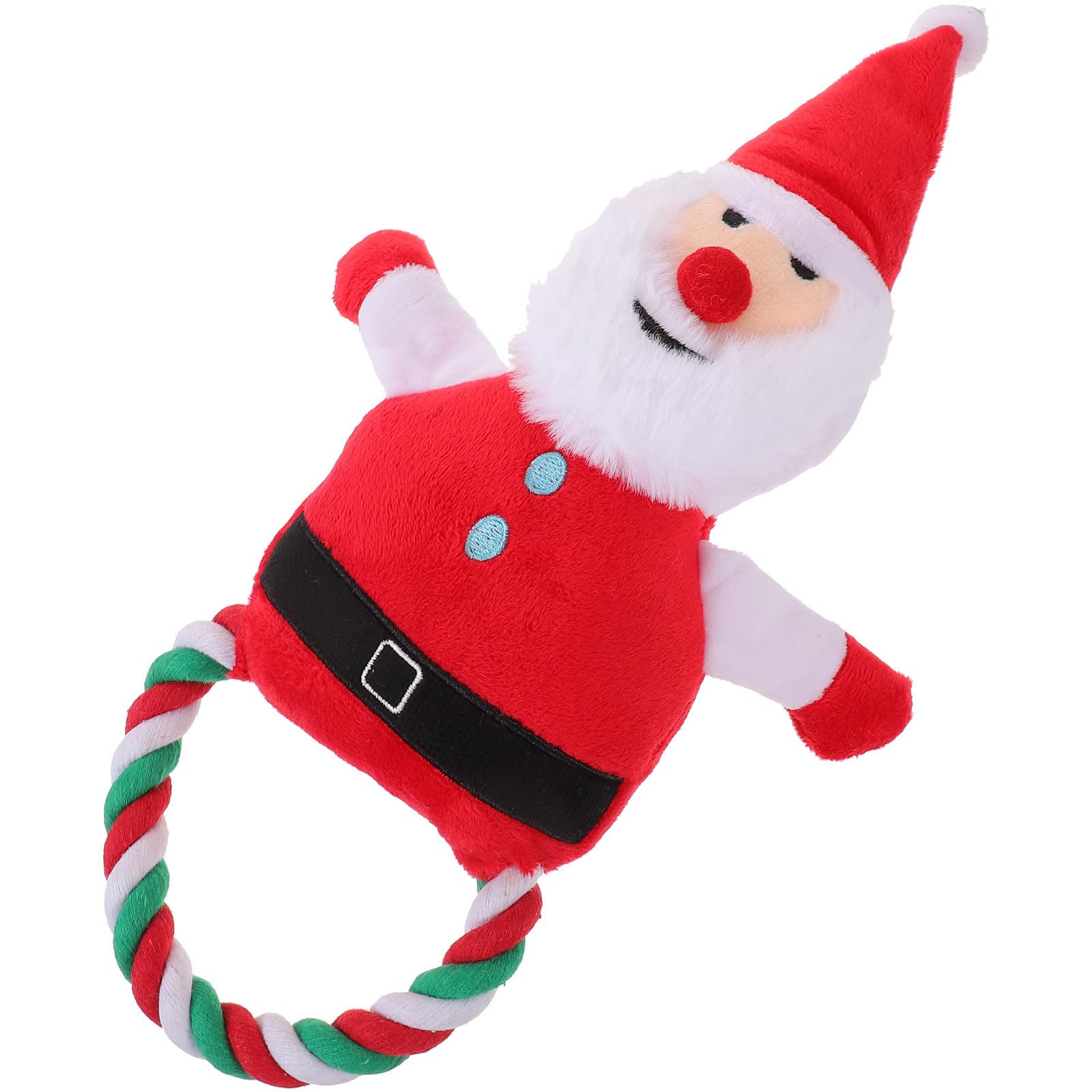 Toyvian 5 Stück Weihnachtliches Hundekauspielzeug als Santa Claus