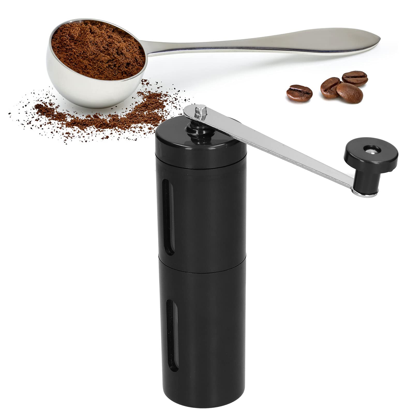 Manual Coffee Grinder, Plastic Ceramic Burr Grinder No Power Required Hand Coffee Mill for Home Grinding to Grind Coffee Pepper Ingredients