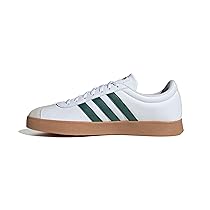 adidas Uomo VL Court Base Shoes, Ftwr White, Collegiate Green, Grey One, 41 1, 3 EU