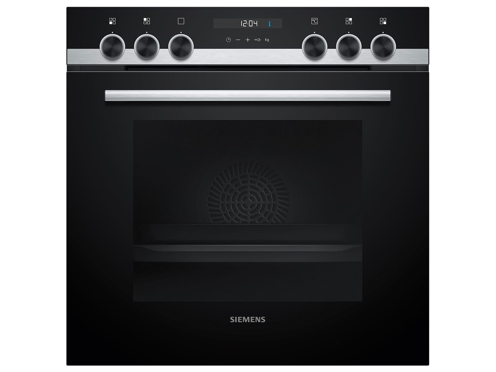 Siemens iQ500 Einbauherd 60 x 60 cm Edelstahl cookControl10 HE517GBS3 | Made in Germany, Hydrolytisch, Kindersicherung, 71 l Nutzinhalt, Schnellaufheizung, Weißes LCD-Display mit Drehknebel