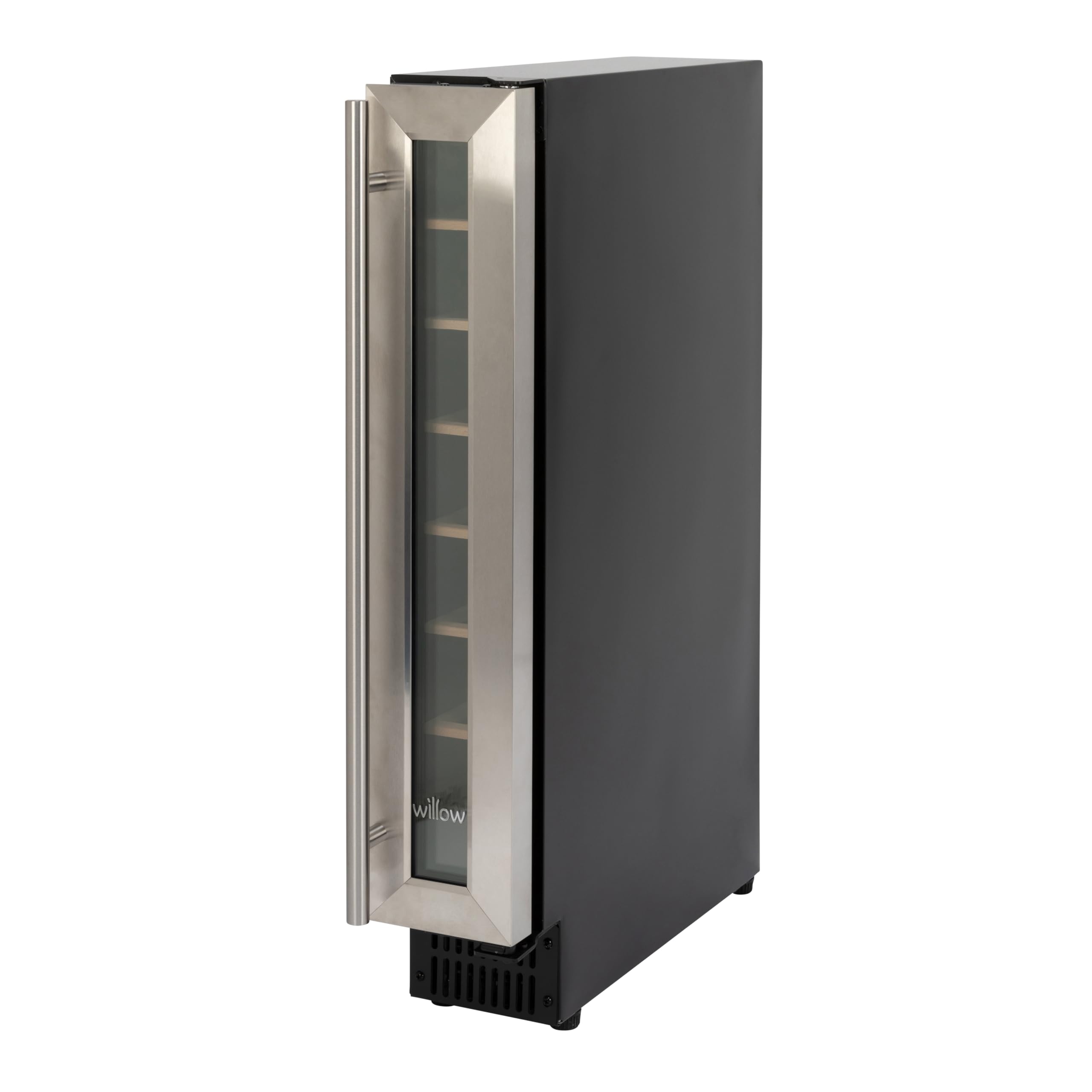 Willow W15WCSS 20L Under Counter Wine Fridge/Wine Cooler, 4* Rating, Digital Display with Touch Control, Ventilated Cooling, 2 Years Warranty - Stainless Steel — view 4