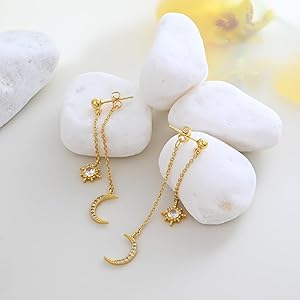 STARJEWELEYK10ピアスMOON&SUNPIERCEDEARRINGS STARJEWELEYK10ピアスMOON&SUNPIERCEDEARRINGS STARJEWELEYK10ピアス