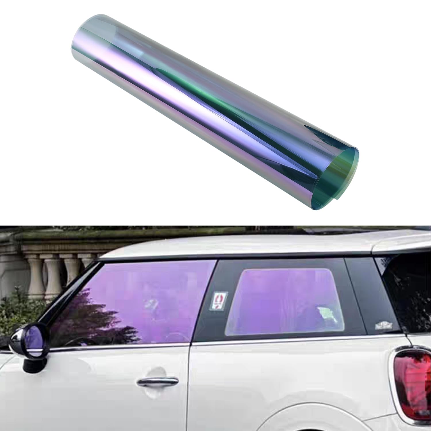 Film Teinté Voiture Violet Pourpre pour Protéger l'Habitacle et Personnaliser les Vitres