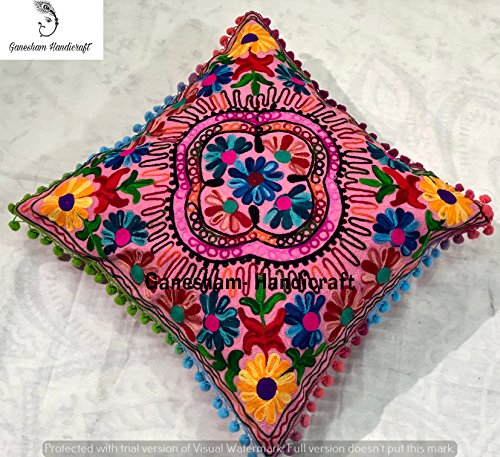 Federa decorativa in cotone indiano fatta a mano