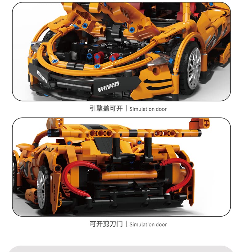 litodinogo TGL T2009 Technik Rennwagen Modellauto Bausatz im Maßstab 1:14, Supersportwagen, Modellbausatz, Sammlerstück… – Bild 7