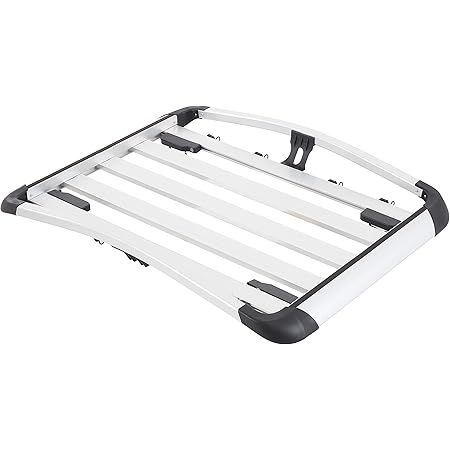 Rockland Aluminum 49 x 37.80 Inch Luggage Roof Rack Utility Carrier for Cargo Space for Luggage, Camping Gear, Kayaks and More on Cars, SUVs, and Vans