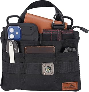 VIPERADE VE5 EDC Pocket Organizer for Men, EDC Pouch with 7 Pockets, Nylon EDC Organizer, EDC Pocket Pouch, Multitool Organizer Pouch, Utility Pocket Tool Pouch