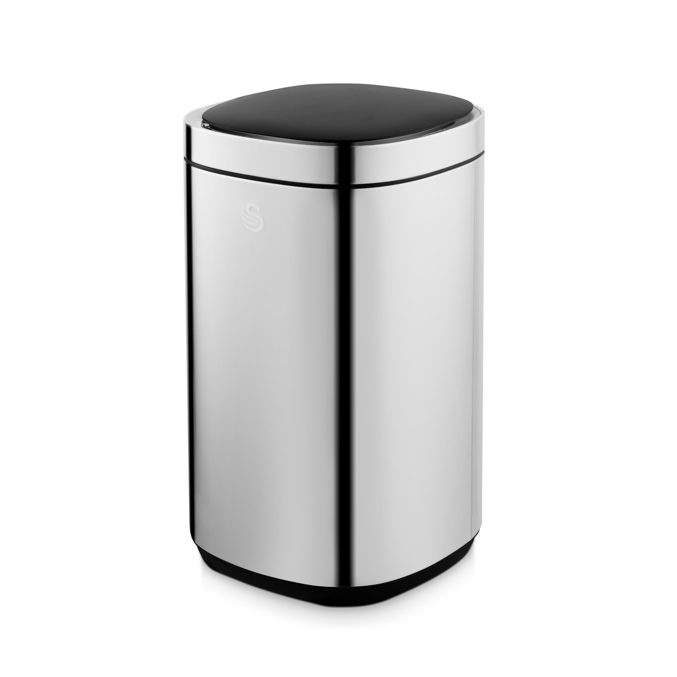 Swan Square Sensor Bin with Hands-Free Opening, Ozone Odour Sterilisation, Liner Retainer Ring, Stainless Steel Body, 30L Capacity โ image 1