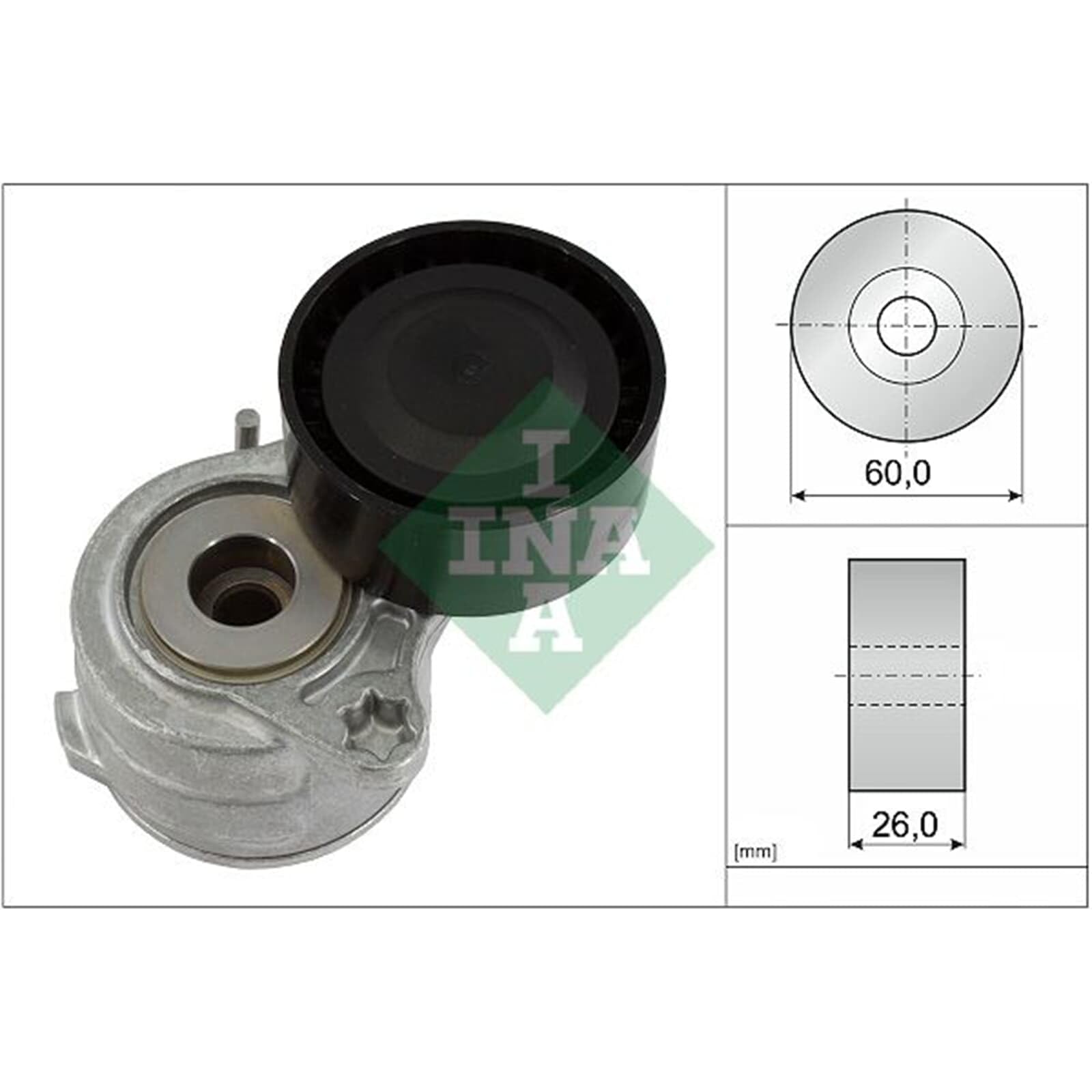 INA Jeu de courroies trapézoïdales à nervures 529 0419 10 1043mm Compatible avec PEUGEOT 208 I 3/5 portes CA, CC 308 II 3/5 portes LB, LP, LW, LH, L3 3008 I 0U, CITROËN Berlingo II B9