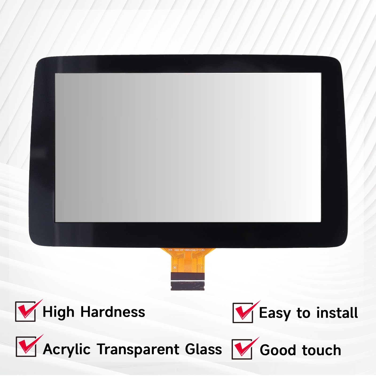 7-calowy ekran dotykowy do Mazda 3 2014-2016, digitizer, szkło akrylowe przezroczyste Car Touch Display, OE# BHP1611J0D / K40005A29F