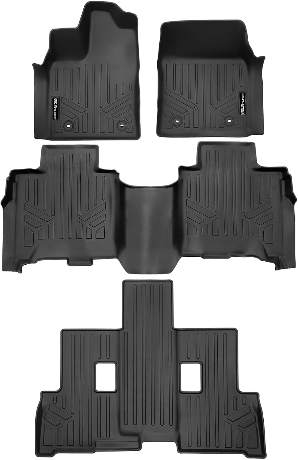 SMARTLINER Custom Fit All Weather Protection Black 3 Row