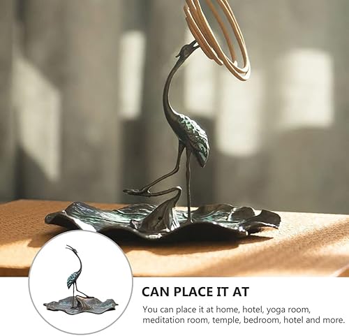 Miniatura 8 de Cabilock 1 Pc Small Crane Ornaments Coil Storage Rack Incense Holder Practical Desk Decoration