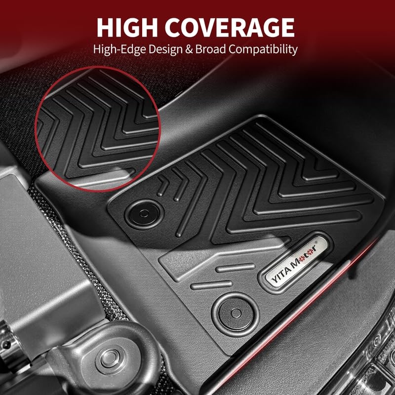 YITAMOTOR Floor Mats Compatible with Jeep Wrangler JK Unlimited 4 Doors 2014 2015 2016 2017 2018 Not for — view 4