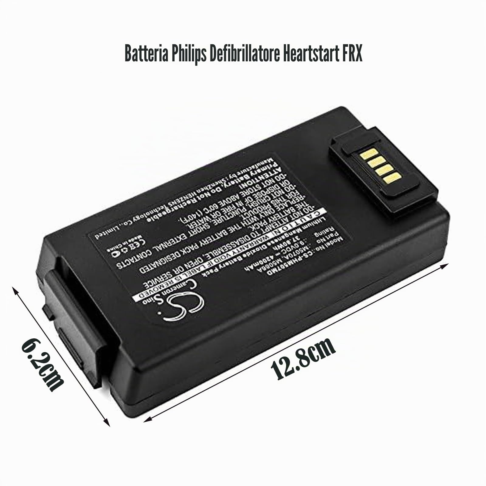 4200mAh Batteria di Ricambio per Philips Defibrillatior FRx, Defibrillatior HS1, FRx, FRx 861304, FRx AEDs, Home Defibrillator, 110300, 861304, M5067A, M5068A, M5070A