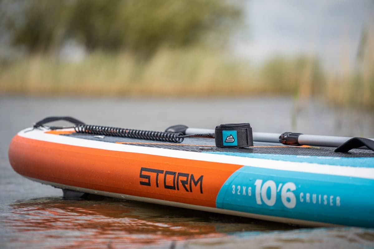Storm Freeride Sup Stand Up Paddle Board 180 KM aufblasbar mit kompletes Zubehör - 320 x 81 x 15 cm – Surfbrett