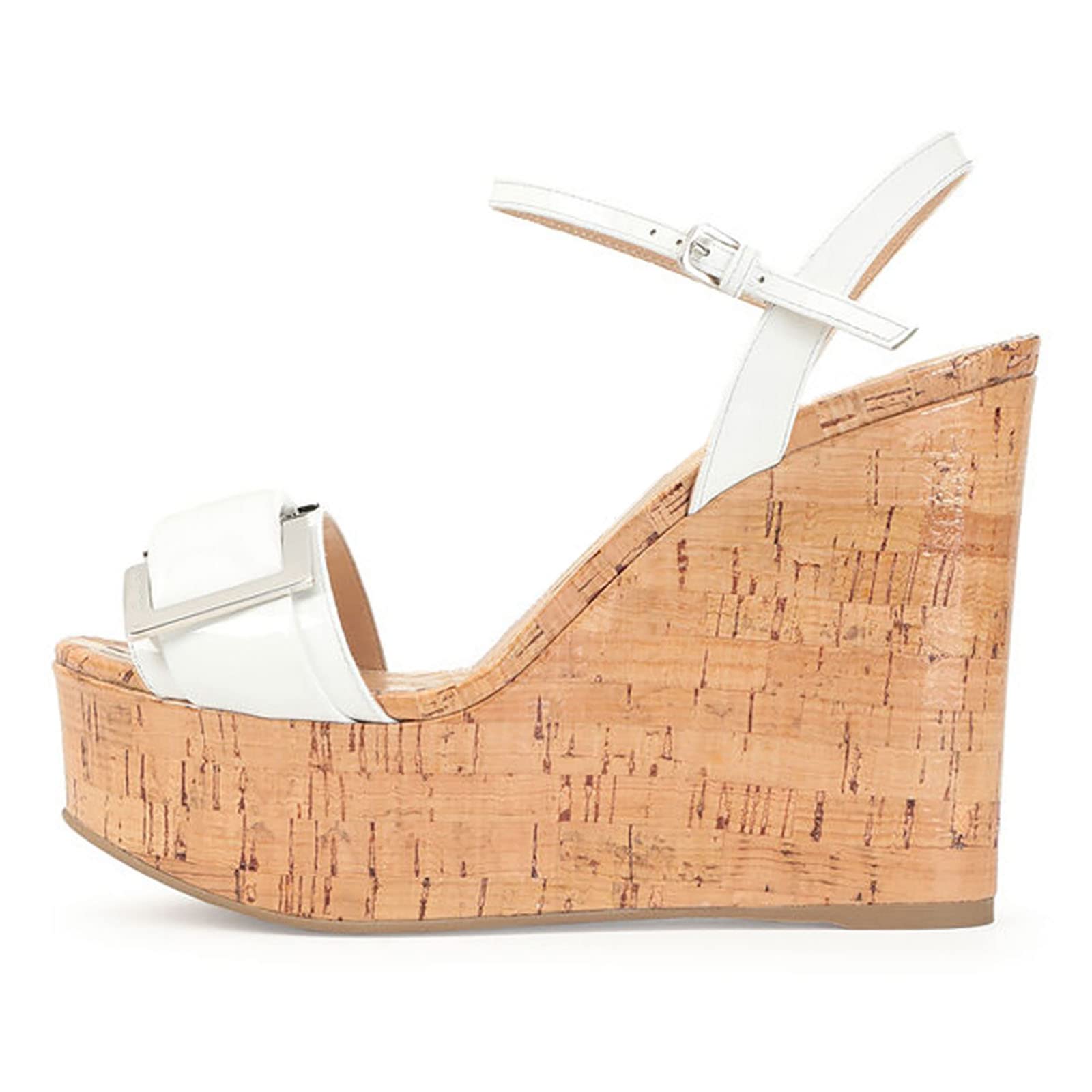 Damskie sandały z odkrytymi palcami, letnie espadryle, pasek na kostkę, eleganckie sandały na platformie, słomkowe buty dla kobiet, koturny