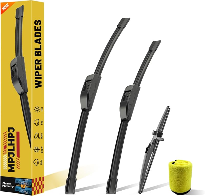 Palhetas do limpador de para-brisa Mpjlhpj para Toyota 4Runner 2010–2024 – Kit com 3 unidades