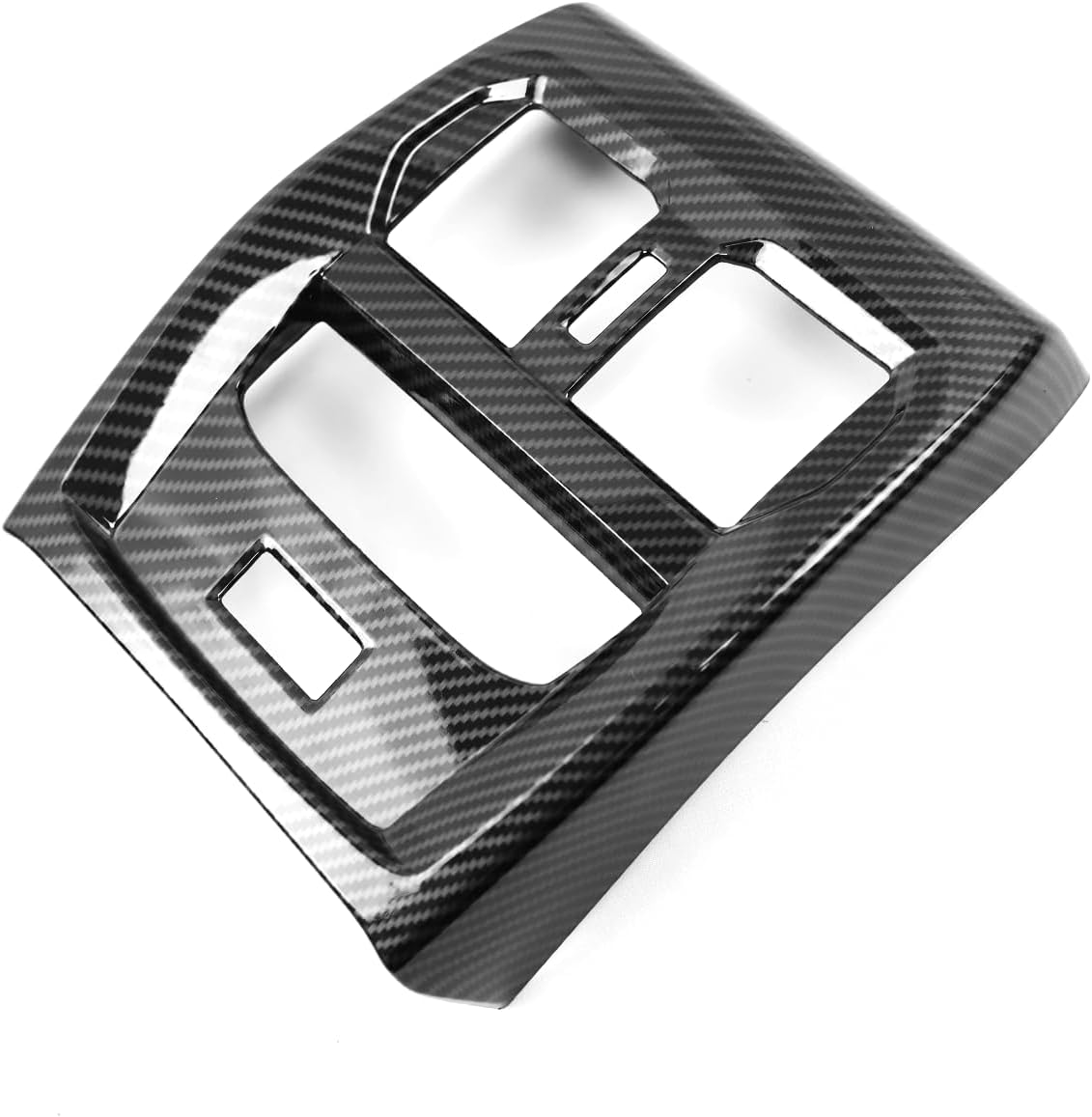 G22 Rear Air Vent Outlet Panel Cover Trim, AC Vent Panel Protection Compatible with BMW G20 G22 4 Series 2021 2022 2023 2024 (Carbon Fiber Style)