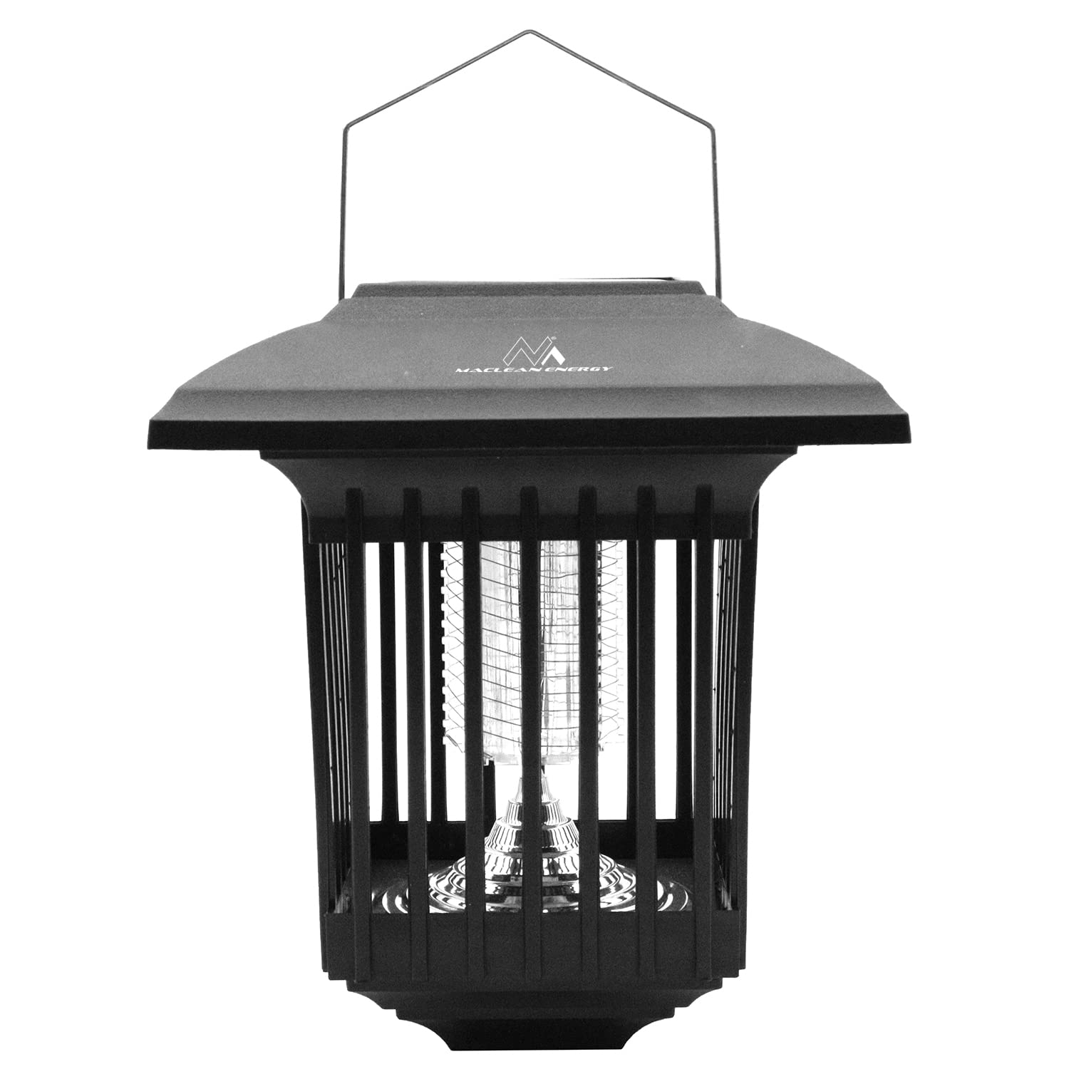 Maclean MCE448 Profesjonalna Solarna Lampa Owadobójcza UV na Komary, Ćmy, Owady, Odstraszacz na Komary do Ogrodu na UV, Stopień Ochrony: IP44, Lampa Solarna z Czujnikiem Zmierzchu, Lampa na Ćmy