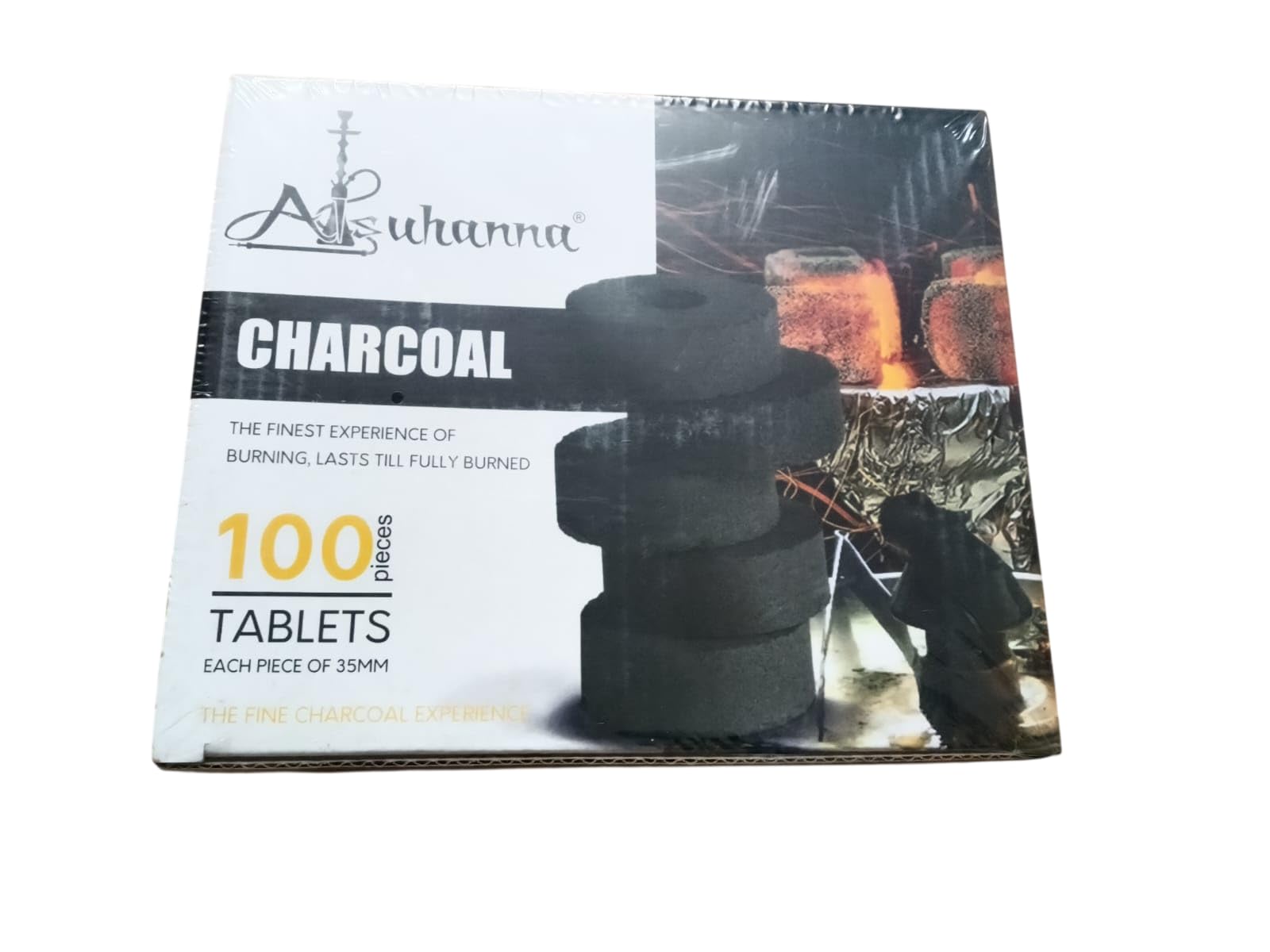 Premium Charcoal Tablets for Hookah, Dhoop & Incense Burning | 35 mm Quick Light Charcoal Discs | Long Lasting, Low Ash | Pack of 100 Tablets-image-22
