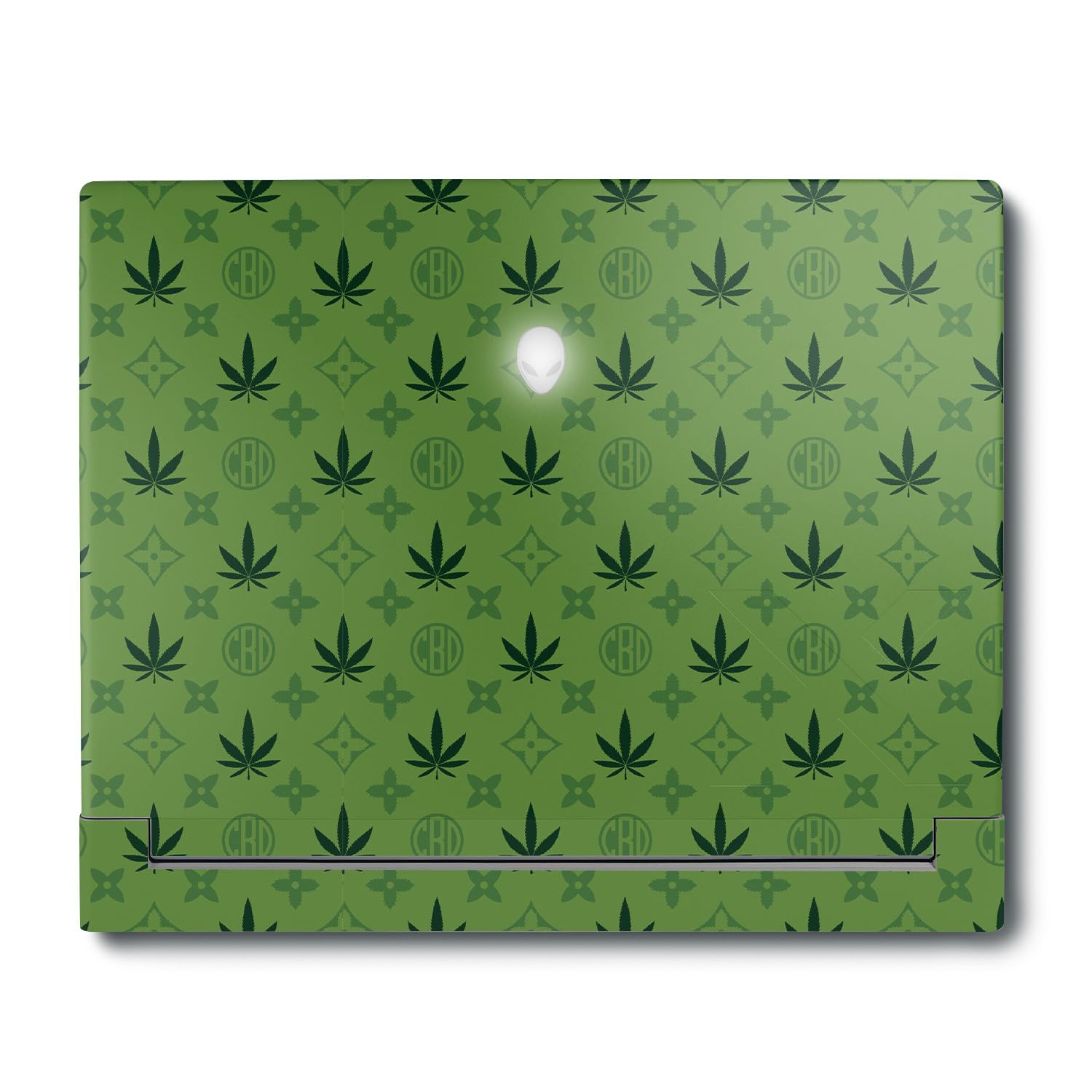 MightySkins Skin Compatible with Alienware X16 R1 (2023) Full Wrap Kit - CBD Green | Protective, Durable, and Unique Vinyl Decal wrap Cover | Easy to Apply &amp; Change Styles | Made in The USA