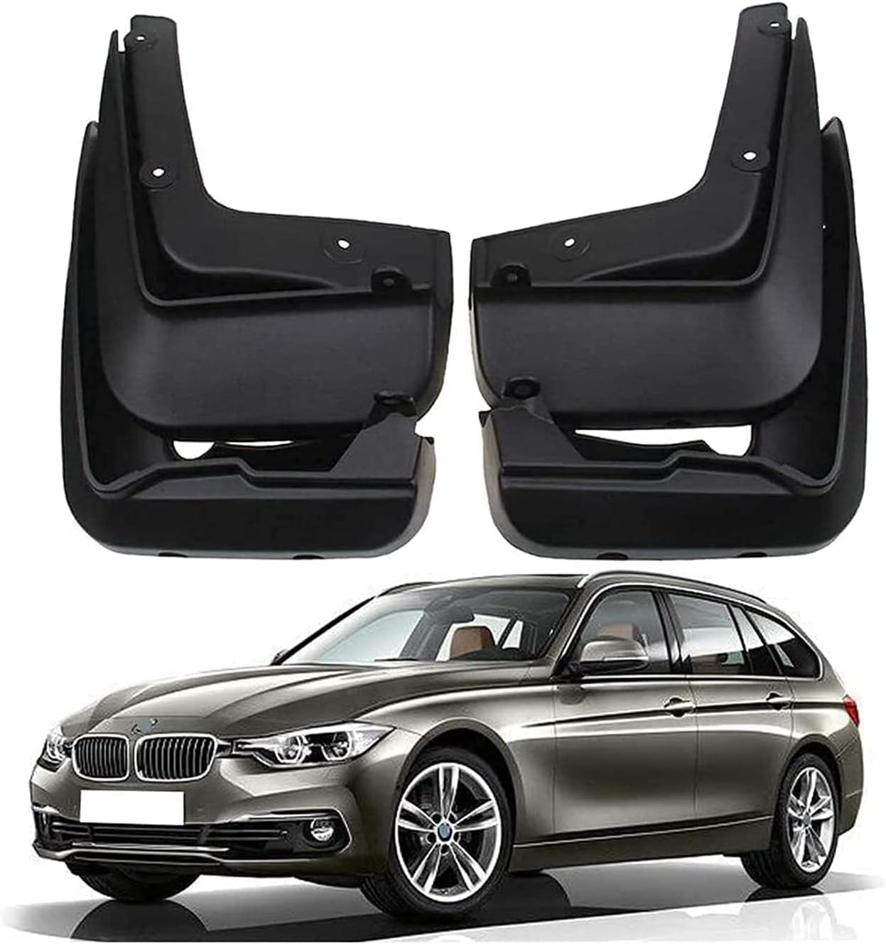 ZanLIn Car mudguard suitable for BMW 3 Series Touring F31 2012-2018, Mud Flaps Splash Guards Replacement Decorative Mudguard Wheel Baffle Protection