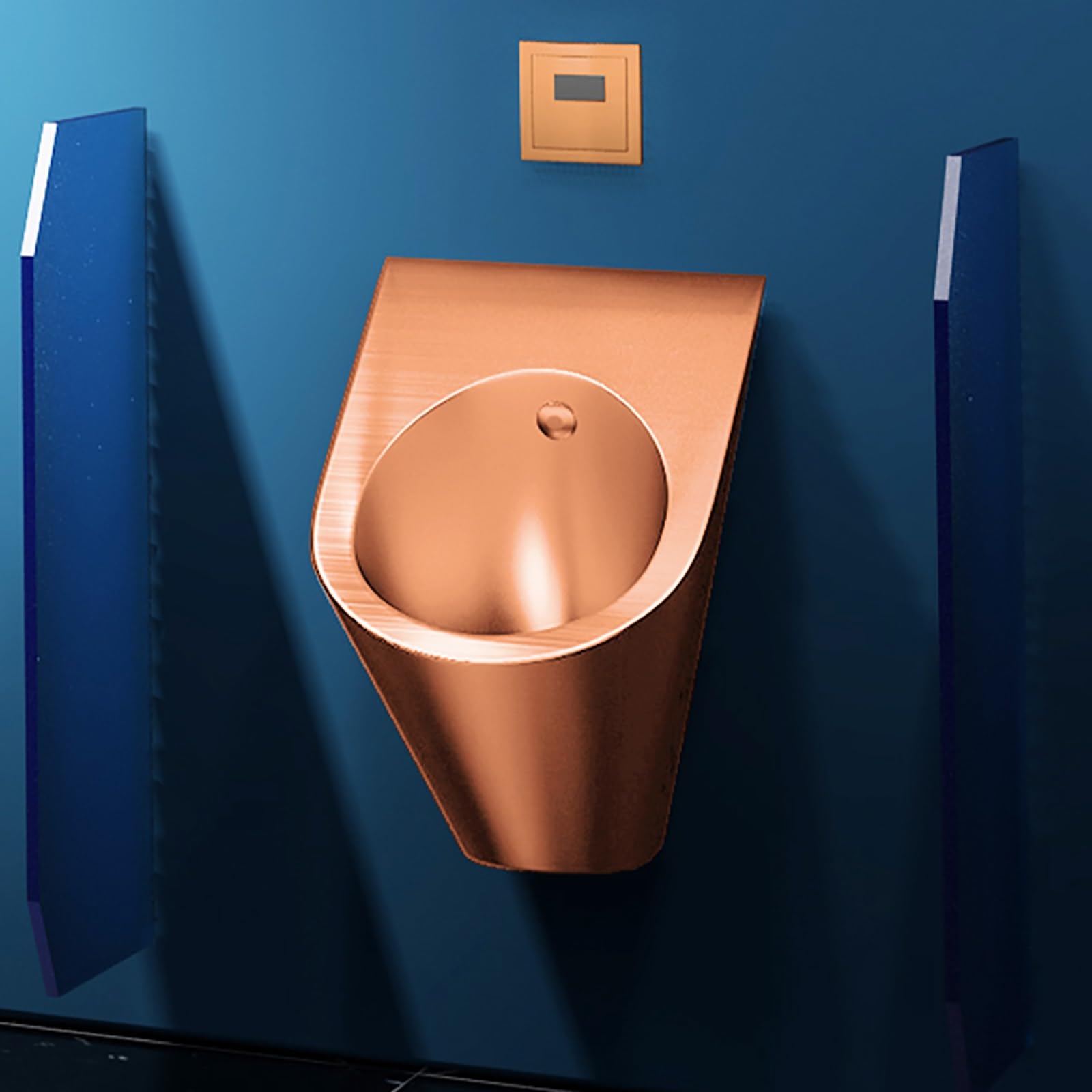 OTQEFTN Stainless Steel Urinals, Bar Urinals, Intelligent Induction Design, Urinals for Men Spill Proof, Garage Urinal, Urinals for Men Bathroom, Outdoor Toilet