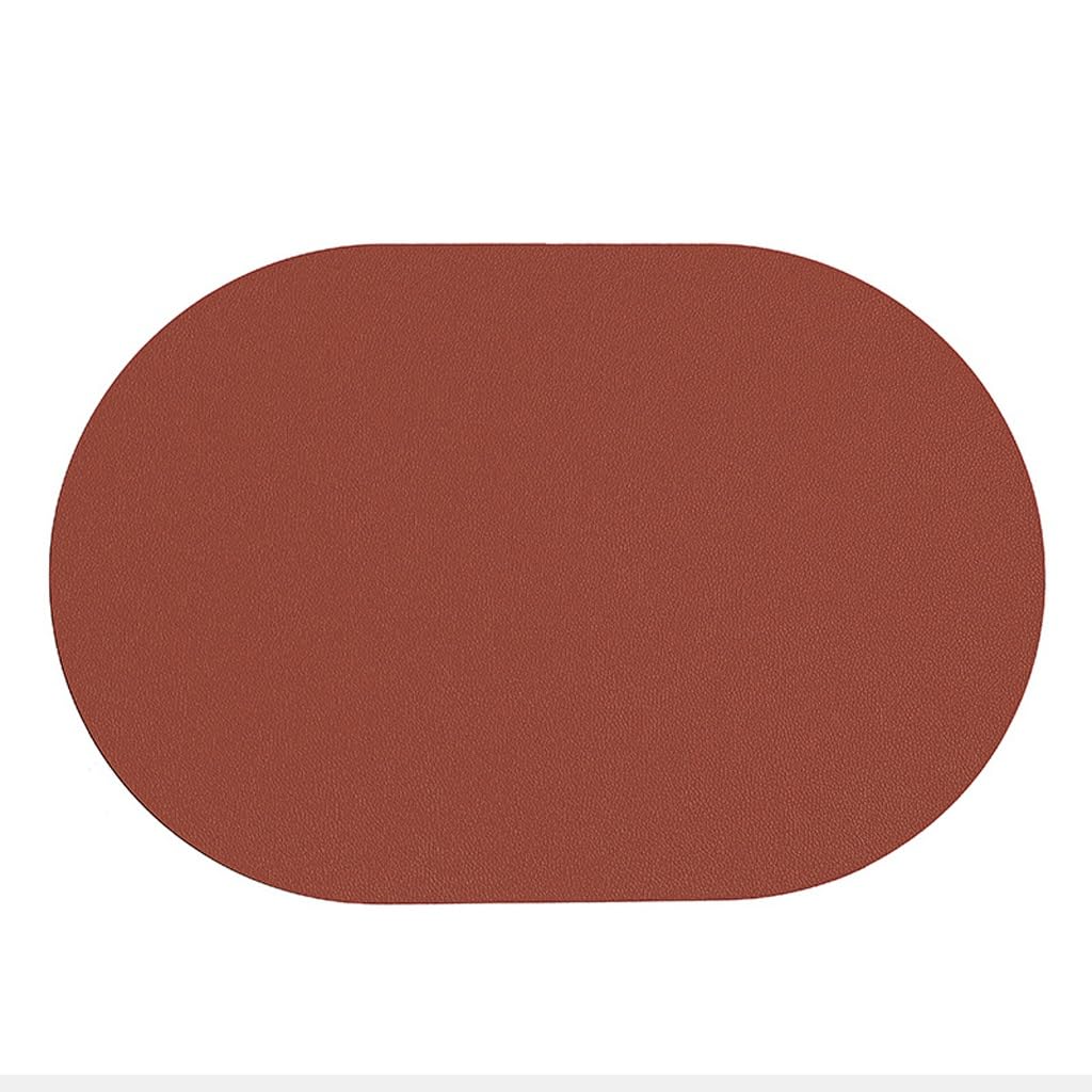Tapis Isolant Ovale Bicolore et Imperméable pour Table et Assiette