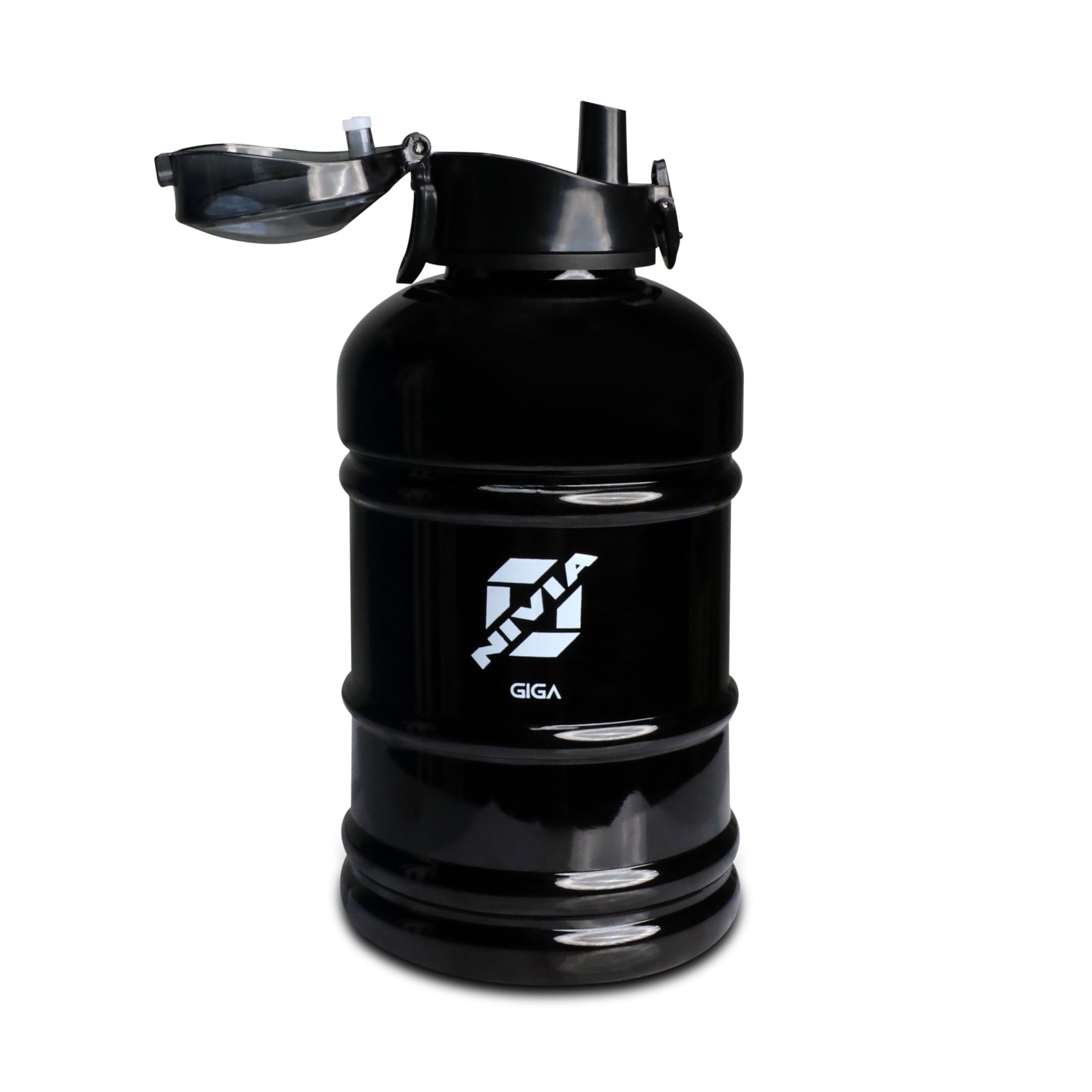 Nivia Giga Gallon Water Bottle, 1.8 Litres water Bottle for gym, for sports, water bottle for gym, gym bottle for boys & girls, gallon bottle, 100% BPA Free bottle, Material Polypropylene, Black