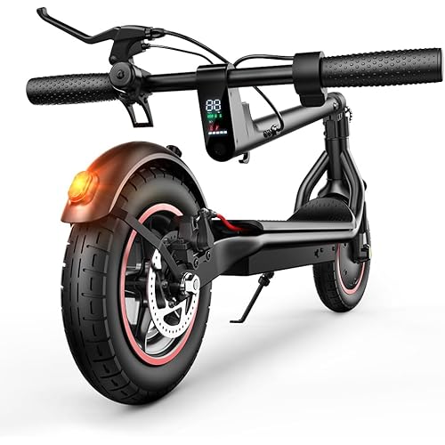 Electric Scooter, 500W/750W/1000W Motor, 22/25/28 MPH Top Speed & 23/28 Miles Range, 9.3"/10" Tires, Foldable Commuter Scooter for Adults and Big Kids with Dual Braking and Cruise Control, APP