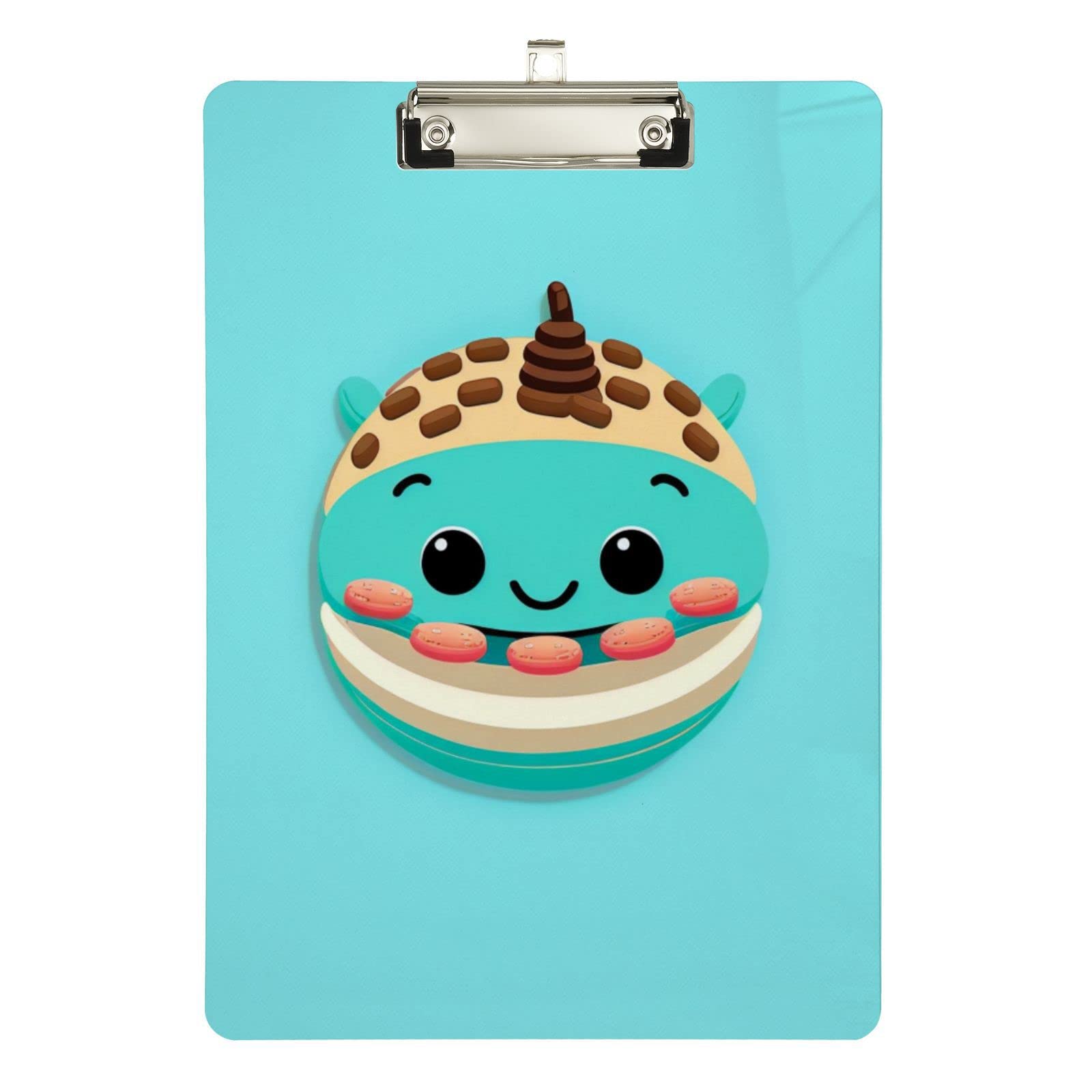 Portapapeles De Acrílico Azul Chocolate Tamaño A4 De 12.5 X 9 Pulgadas Con Clip, Portapapeles De PVC Para Mujeres Y Niñas, Carpeta De Archivos De Oficina, Médicos, Bocetos Al Aire última Intervensión