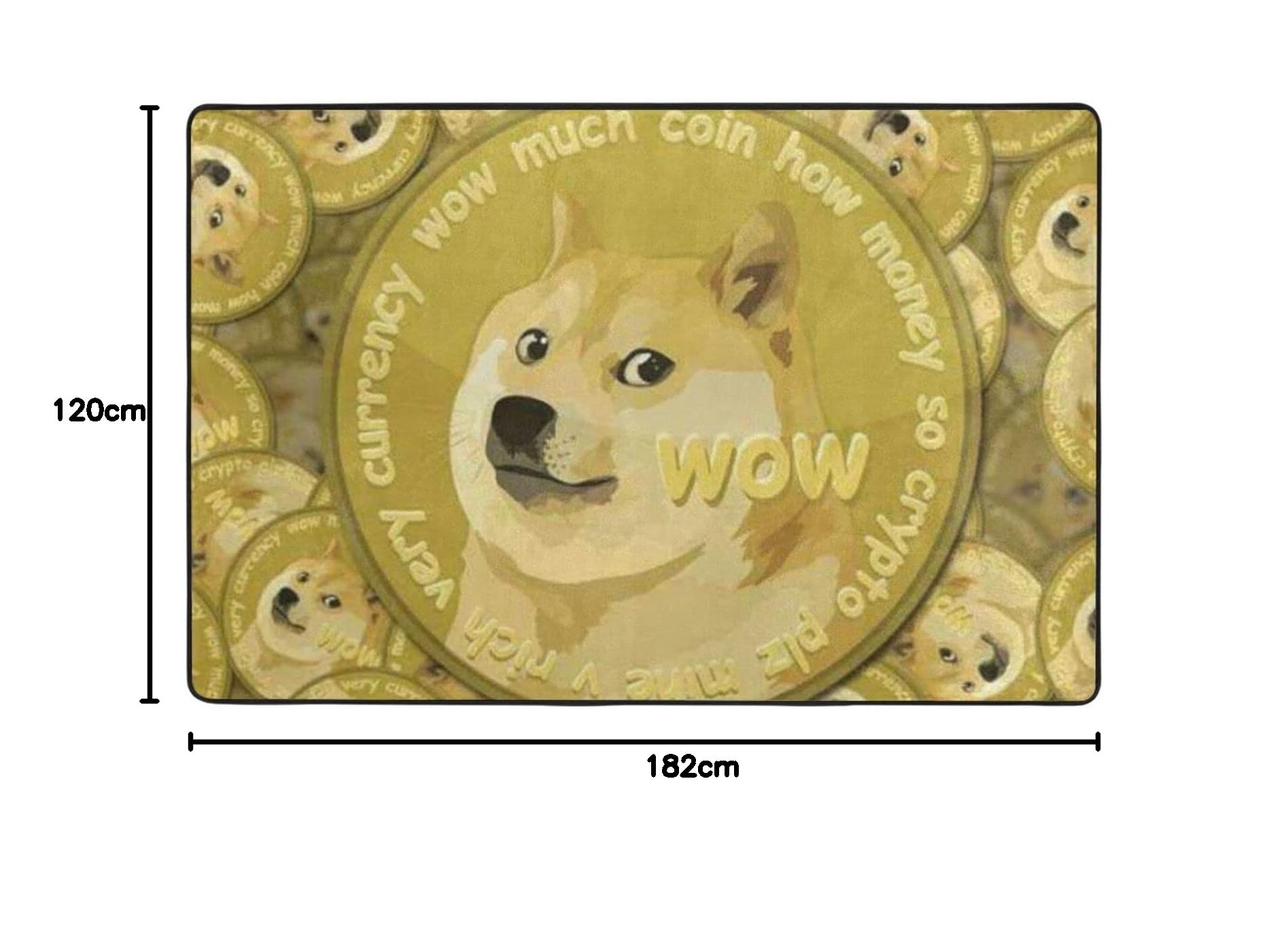 Flannel Rug Wow Doge Meme Bread Doge Shiba Area Rug Large Floor Rug  Non-Slip Washable for Living Room Bedroom 120 x 182 cm : Amazon.de: Home &  Kitchen