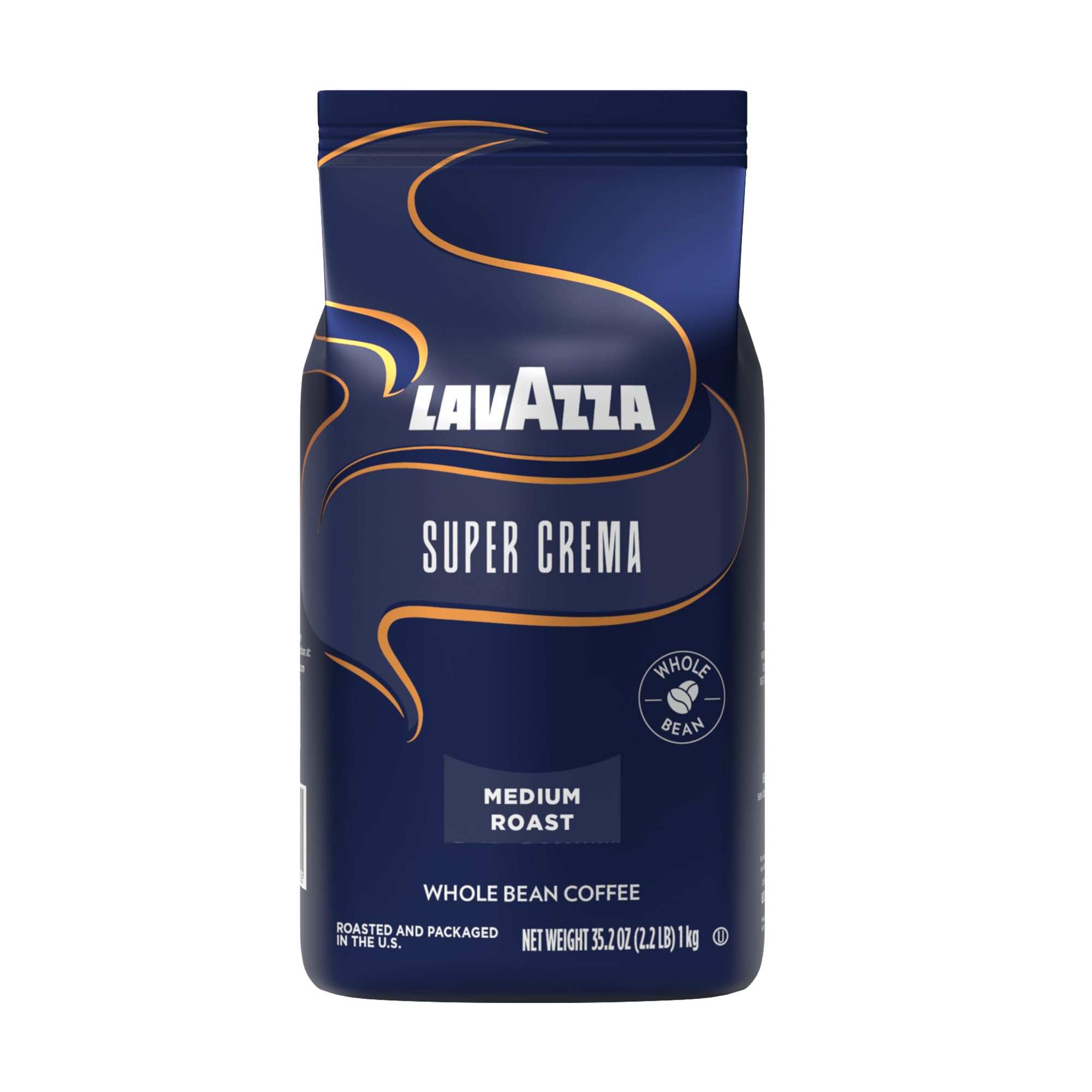 Lavazza Super Crema Whole Bean Coffee, Medium...