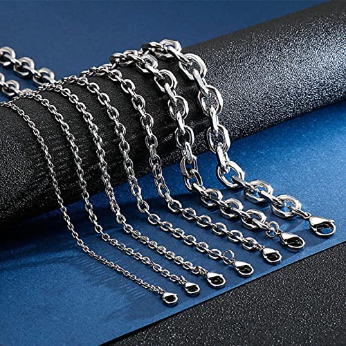 Cadenas de acero inoxidable de brillo con eslabón de hilo 9mm 6