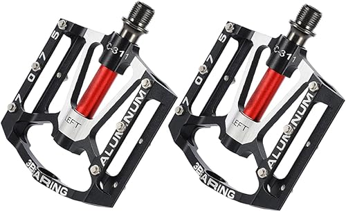 BESPORTBLE 2 Pairs Bicycle Pedal Cleats Pedal Bike Clips Pedals Race Cars Bearings Mountain Bike Platform Cycling