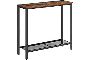 HOOBRO 29.5" Narrow Console Table, Small Entryway Table for Indoor Plants Display