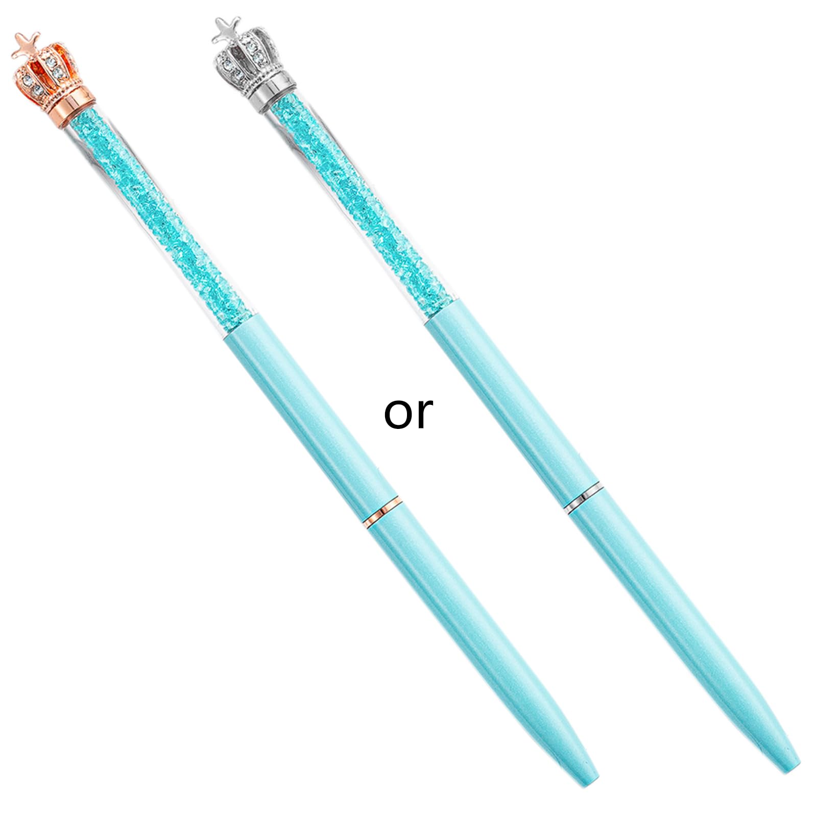 Fashion Ballpoint Pen Metal Pen Fancy Retractable Pen For Women Men School Office Black Smooth Writing Glitter Ballpoint — view 3