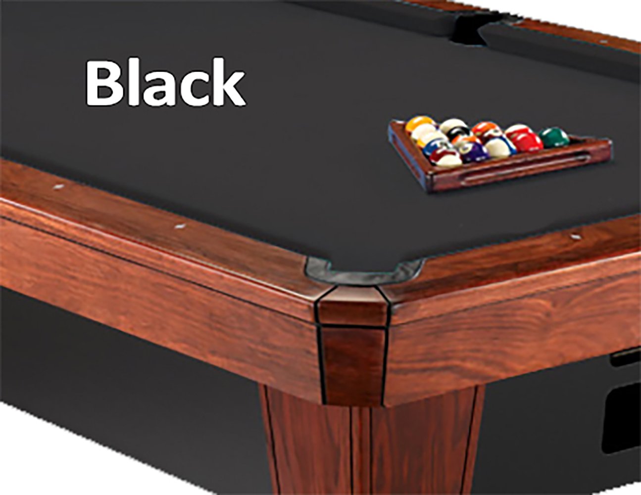 8' Simonis 860 Pool Table Cloth, Black